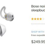 Bose、睡眠用イヤホン「sleepbuds」を249ドルで発売 コンセプトは環境音が流れる耳栓?